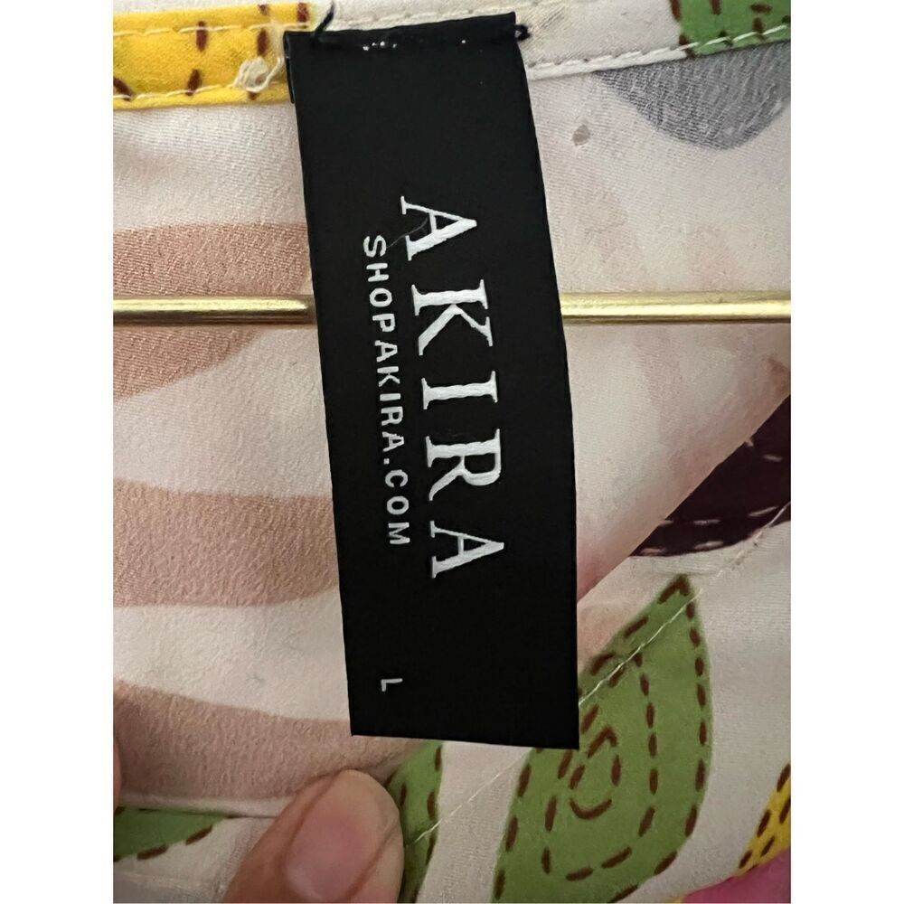Akira floral trapeze dress sz L - Picture 5 of 5